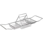 Stainless Steel Bathtub Caddy Tray with Adjustable Size | Elegant Organizer for Bath Essentials 6