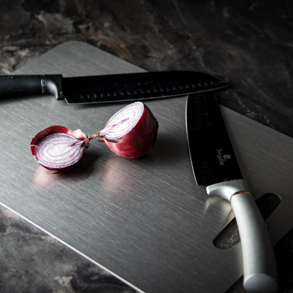 Stainless Steel Chopping Board with Antibacterial Surface | Durable and Hygienic Food Prep Solution 5