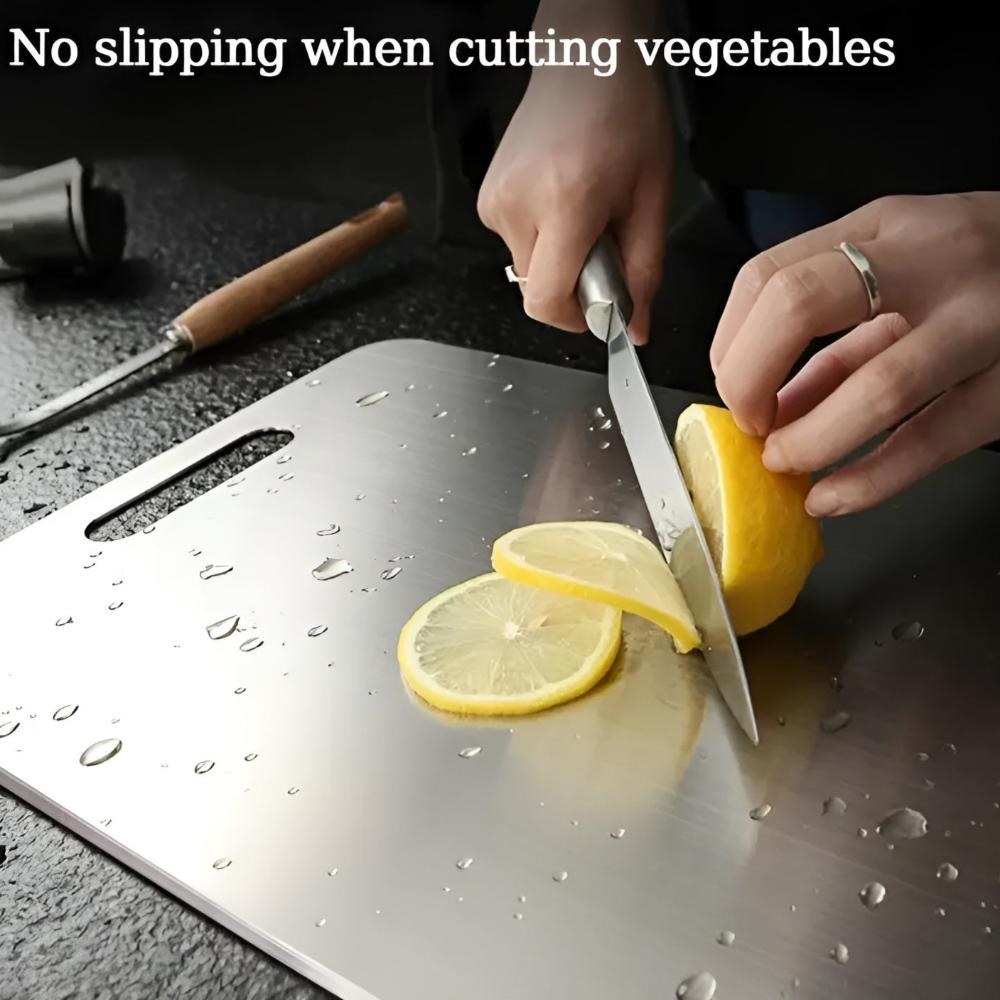 Stainless Steel Chopping Board with Antibacterial Surface | Durable and Hygienic Food Prep Solution 6