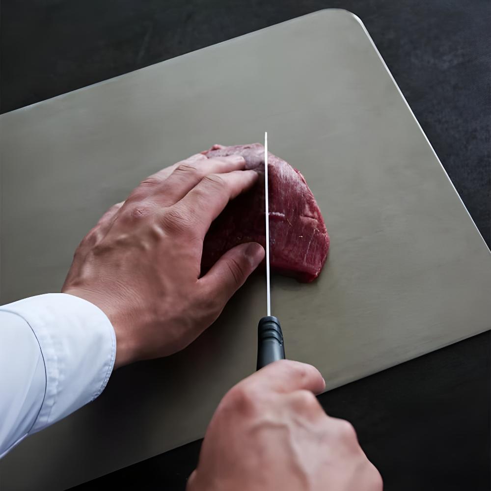 Stainless Steel Chopping Board with Antibacterial Surface | Durable and Hygienic Food Prep Solution 7