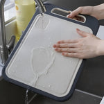 Stainless Steel Cutting Board with Integrated Garlic Grinder | Dual-Sided Design for Hygiene and Durability 5