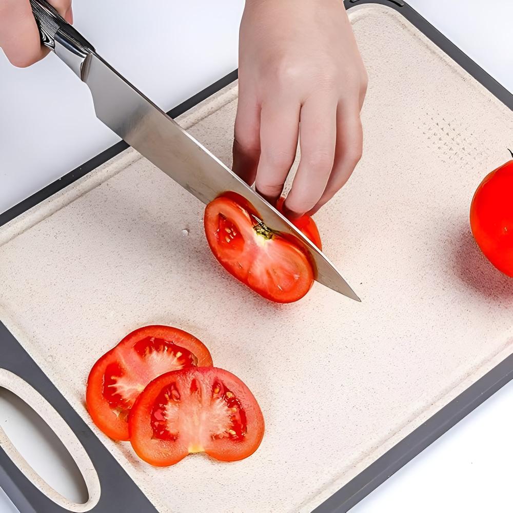 Stainless Steel Cutting Board with Integrated Garlic Grinder | Dual-Sided Design for Hygiene and Durability 7