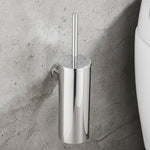 Stainless Steel Toilet Brush Set with Wall-Mounted Design | Modern Black Finish for Stylish Bathrooms 10