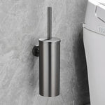 Stainless Steel Toilet Brush Set with Wall-Mounted Design | Modern Black Finish for Stylish Bathrooms 11