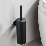 Stainless Steel Toilet Brush Set with Wall-Mounted Design | Modern Black Finish for Stylish Bathrooms 2