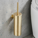 Stainless Steel Toilet Brush Set with Wall-Mounted Design | Modern Black Finish for Stylish Bathrooms 8