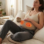 Electric Massager for Stomach and Belly, Heated Kneading Stomach Massager Belt with Timer, Portable Belly Massager