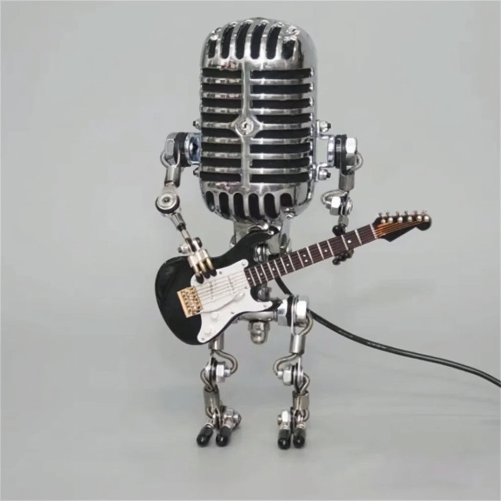 StrumBot | Guitar Themed Table Lamp with Warm LED Light | Playful Design for Cozy Ambiance 0