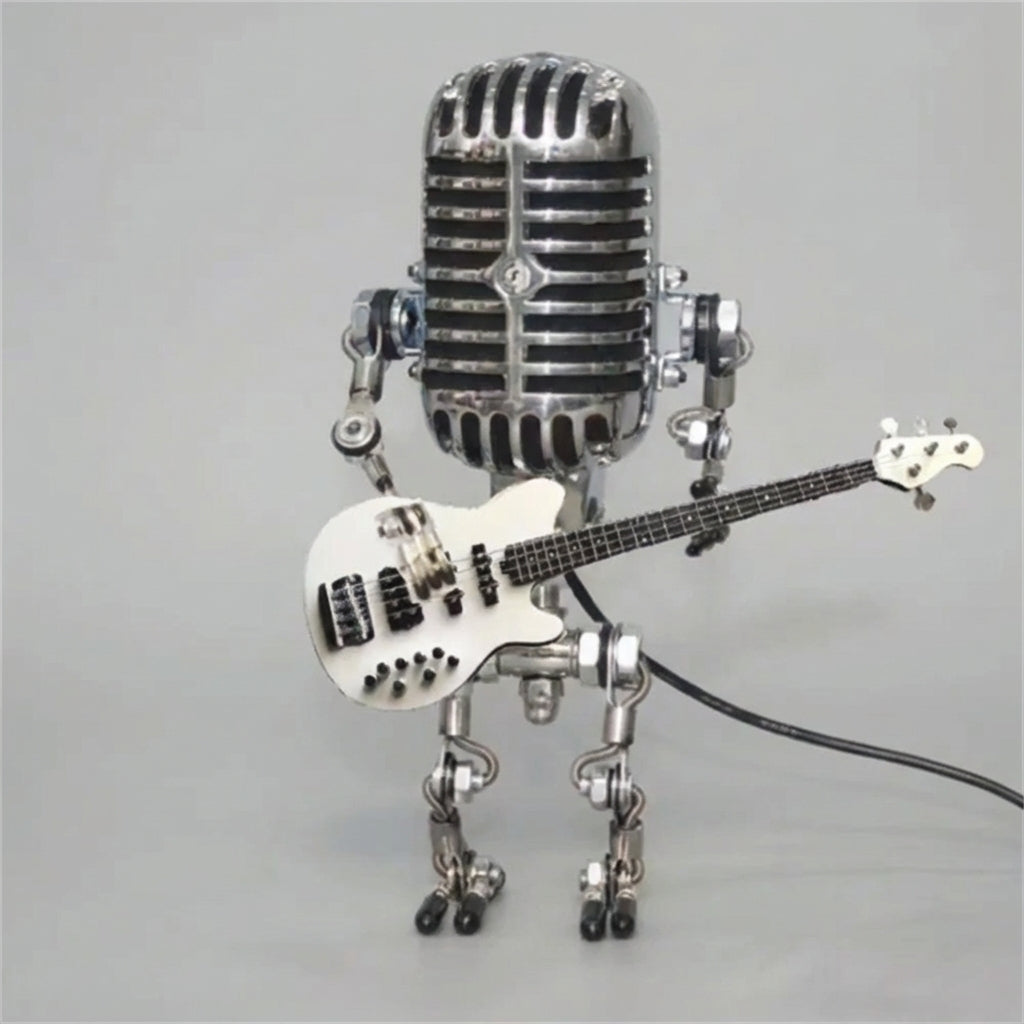 StrumBot | Guitar Themed Table Lamp with Warm LED Light | Playful Design for Cozy Ambiance 4