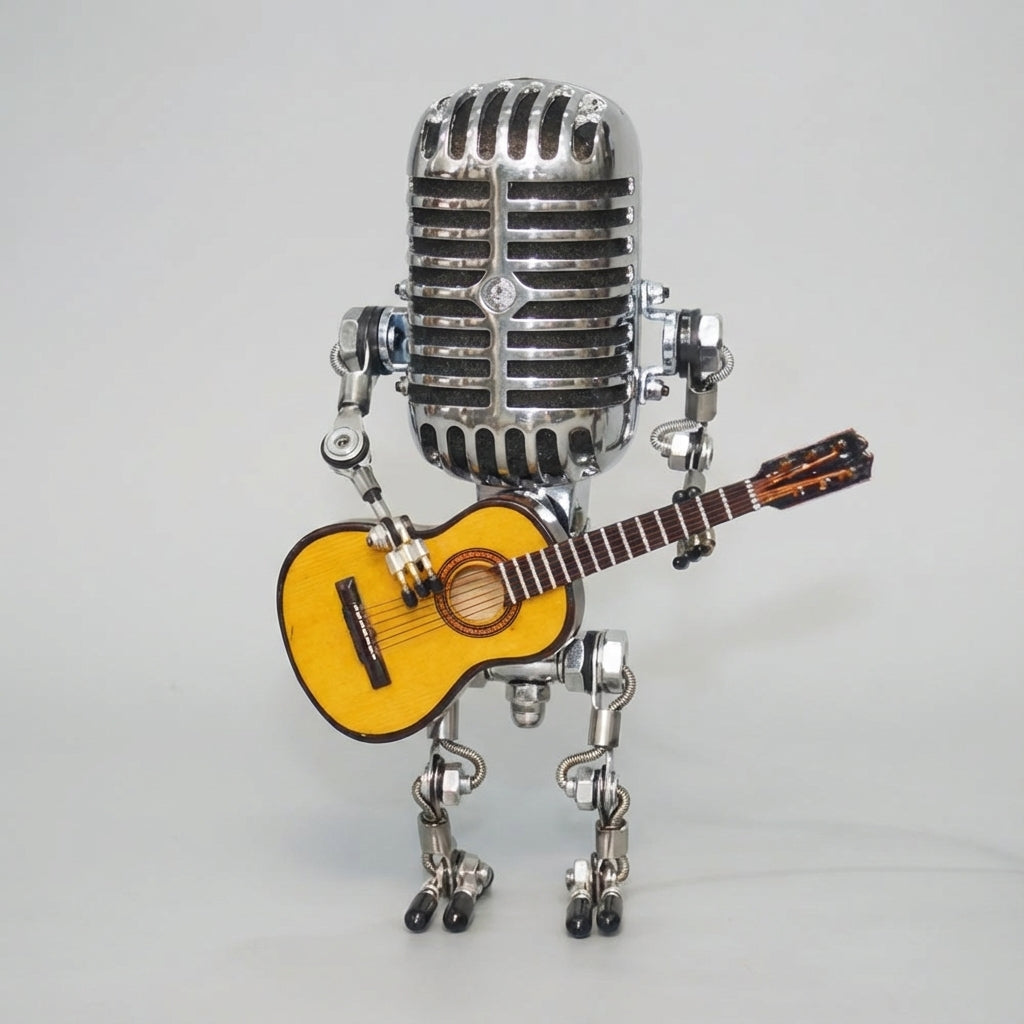 StrumBot | Guitar Themed Table Lamp with Warm LED Light | Playful Design for Cozy Ambiance 5