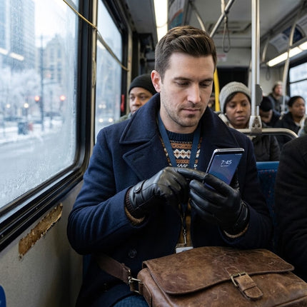 Touch Screen Driving Gloves, Winter Gloves for Men