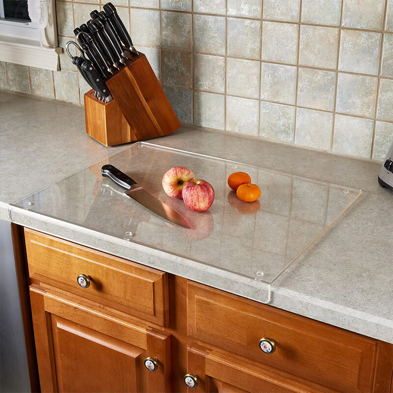 Stylish Acrylic Cutting Board | Transparent Anti-Slip Kitchen Board for Safe Chopping and Serving 4