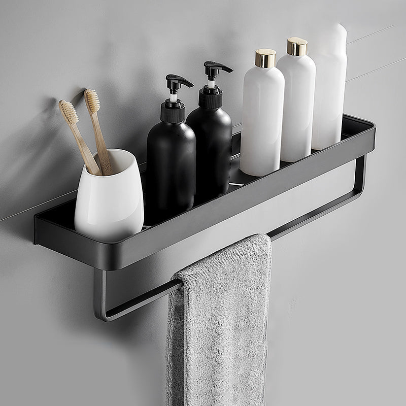 Stylish Black Stainless Steel Bathroom Rack with Multiple Shelf Options for Organized Storage 13
