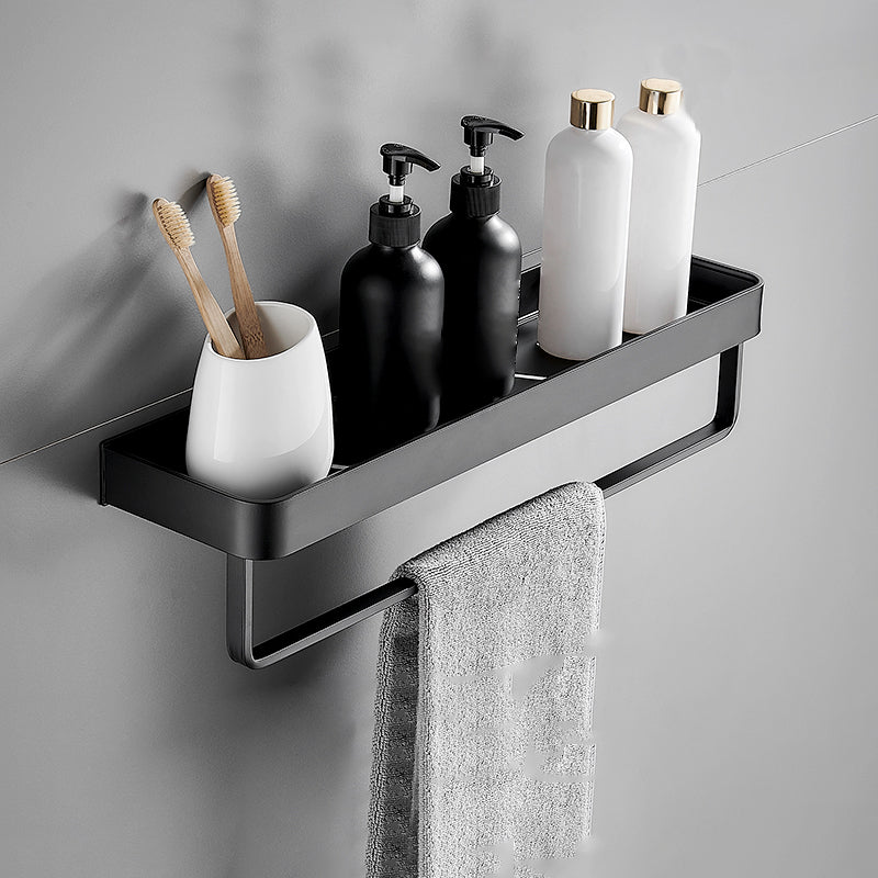 Stylish Black Stainless Steel Bathroom Rack with Multiple Shelf Options for Organized Storage 16