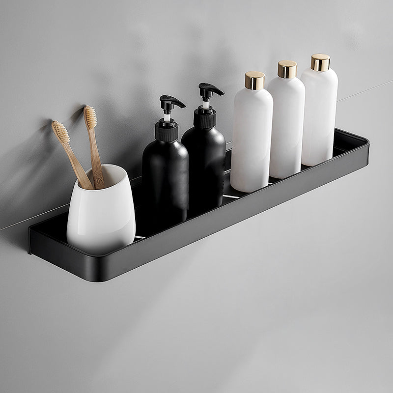 Stylish Black Stainless Steel Bathroom Rack with Multiple Shelf Options for Organized Storage 18