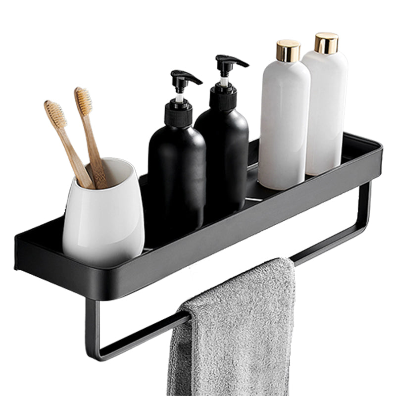 Stylish Black Stainless Steel Bathroom Rack with Multiple Shelf Options for Organized Storage 5