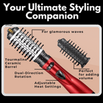 Stylish Hair | 3-in-1 Rotating Hair Dryer and Styler with Adjustable Temperature for Effortless Curls 4