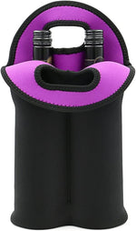 Stylish Insulated Wine Carrier | Dual-Bottle Neoprene Tote for Safe Travel 0