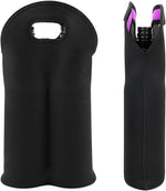 Stylish Insulated Wine Carrier | Dual-Bottle Neoprene Tote for Safe Travel 8