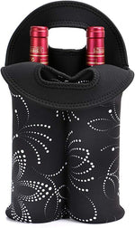 Stylish Insulated Wine Carrier | Dual-Bottle Neoprene Tote for Safe Travel 9