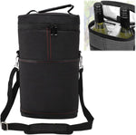 Stylish Insulated Wine Cooler Tote Bag for 2 Bottles with Adjustable Strap 0