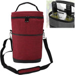 Stylish Insulated Wine Cooler Tote Bag for 2 Bottles with Adjustable Strap 6
