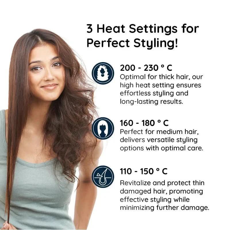 Stylish Rotating Hair Brush Styler with 3 Heat Settings for Effortless Styling 5