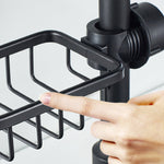 Stylish Shower Organizer | Aluminum Shower Storage with Hooks | Modern Caddy for Tidy Bathrooms 6