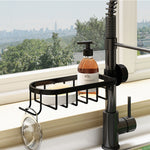 Stylish Shower Organizer | Aluminum Shower Storage with Hooks | Modern Caddy for Tidy Bathrooms 9