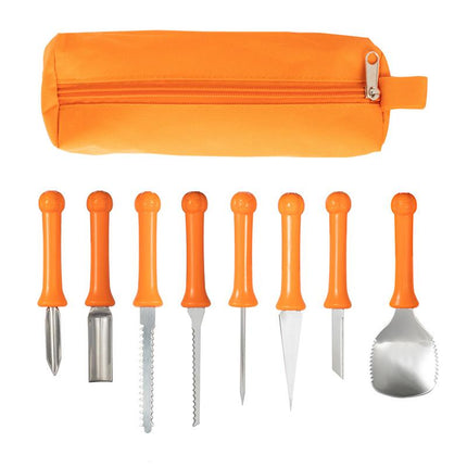 Pumpkin Carving Kit for Halloween, Stainless Steel Pumpkin Carving Tools with Storage Bag