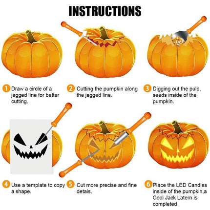 Pumpkin Carving Kit for Halloween, Pumpkin Carving Set for Kids – image 5