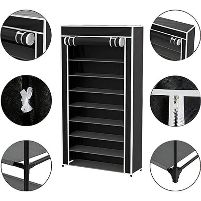30 Pair Narrow Shoe Storage Stand for Hallway – image 7