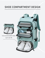 TRAVELMAX Pack | Waterproof Travel Backpack with USB Port & Shoe Compartment | Organized Travel Solution 3