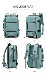 TRAVELMAX Pack | Waterproof Travel Backpack with USB Port & Shoe Compartment | Organized Travel Solution 6