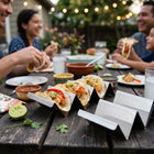 Taco Stand, 4 Pack Stainless Steel Taco Holder Rack, Oven and Grill Safe Taco Shell Holder for Soft and Hard Shells