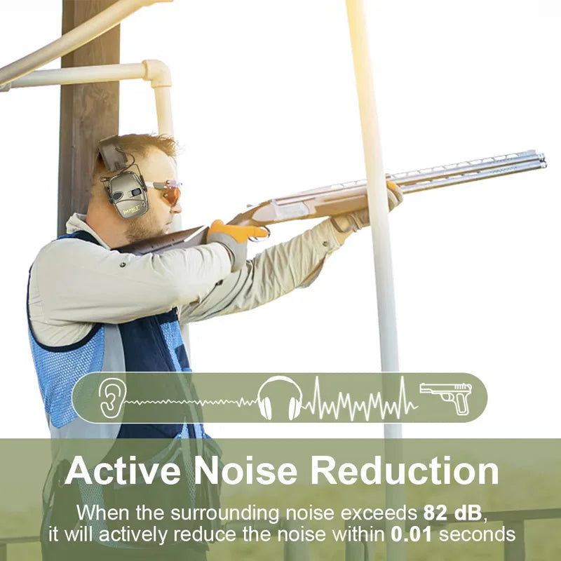 Tactical Hearing Protection | SoundShield with Noise Reduction & Amplification | Ergonomic Design for Comfort 5