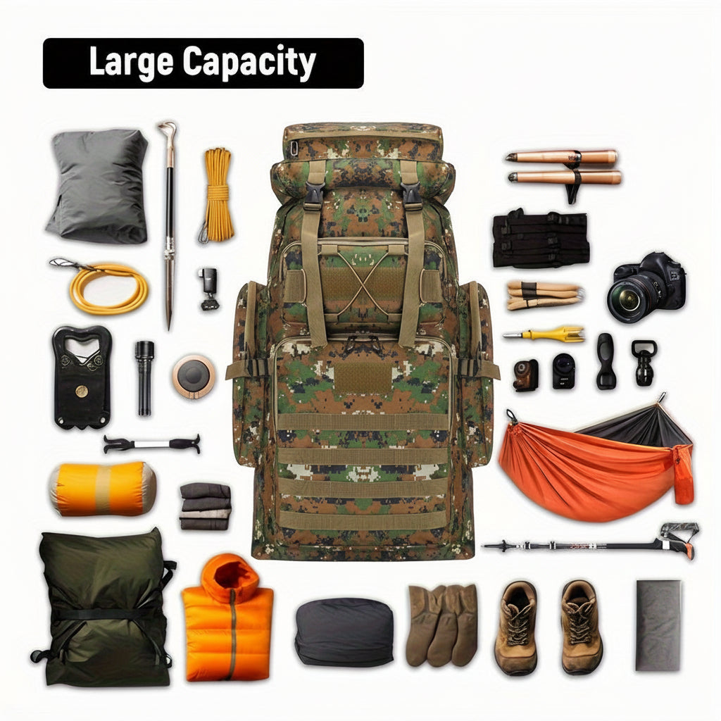 Tactical Hiking Backpack with Large Capacity | Durable Daypack for Outdoor Adventures 7