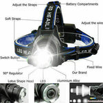 Tactical LED Headlamp | 300LM Rechargeable Head Torch with Zoom Function | Durable Lighting for Outdoor Adventures 4