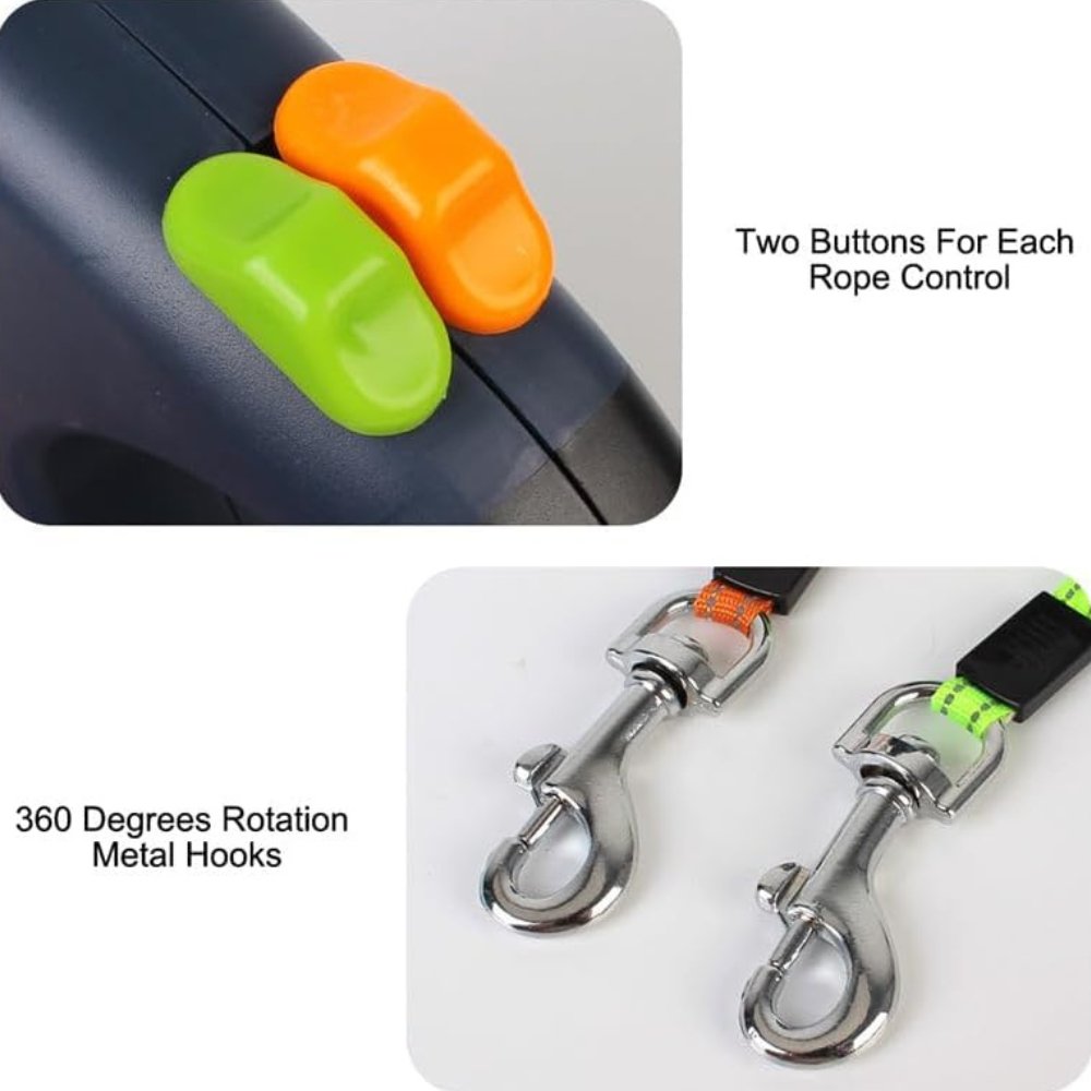 TangleFree | Dual Dog Leash with Tangle-Free Design | Lightweight & Durable for Effortless Walks 8