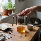 Tea Infuser Cup Set, Loose Leaf Tea Infuser with Lift Release Control, Heat Resistant Single Serve Tea Steeper