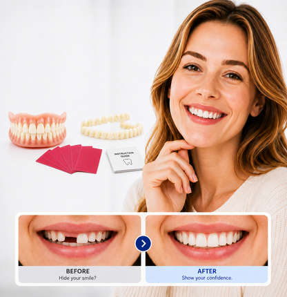 Temporary Denture Teeth | Custom Fit for Natural Smiles | Lightweight & Comfortable Solution for Everyday Confidence 0