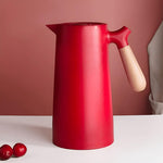 Thermal Carafe | Insulated Beverage Server with Wood Handle for Temperature Retention 4