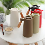 Thermal Carafe | Insulated Beverage Server with Wood Handle for Temperature Retention 8
