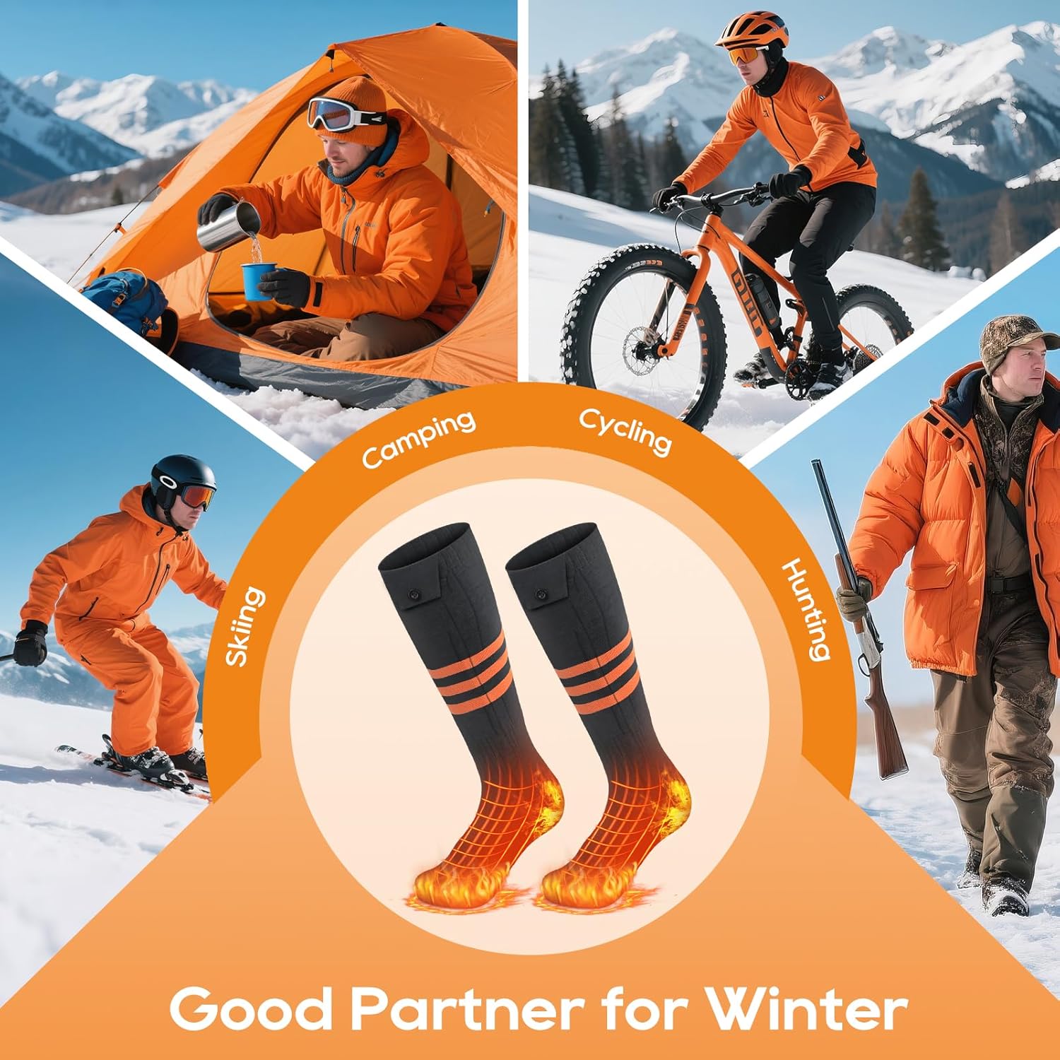 Thermal Socks | Temperature Control Heated Socks with App Control | Four Heat Levels for Ultimate Comfort 5