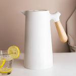 Thermora | Insulated Carafe with Wooden Handle for Hot & Cold Drinks 11