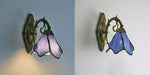 TiffanyPetal | Elegant Colorful Stained Glass Wall Sconce Lamp 5