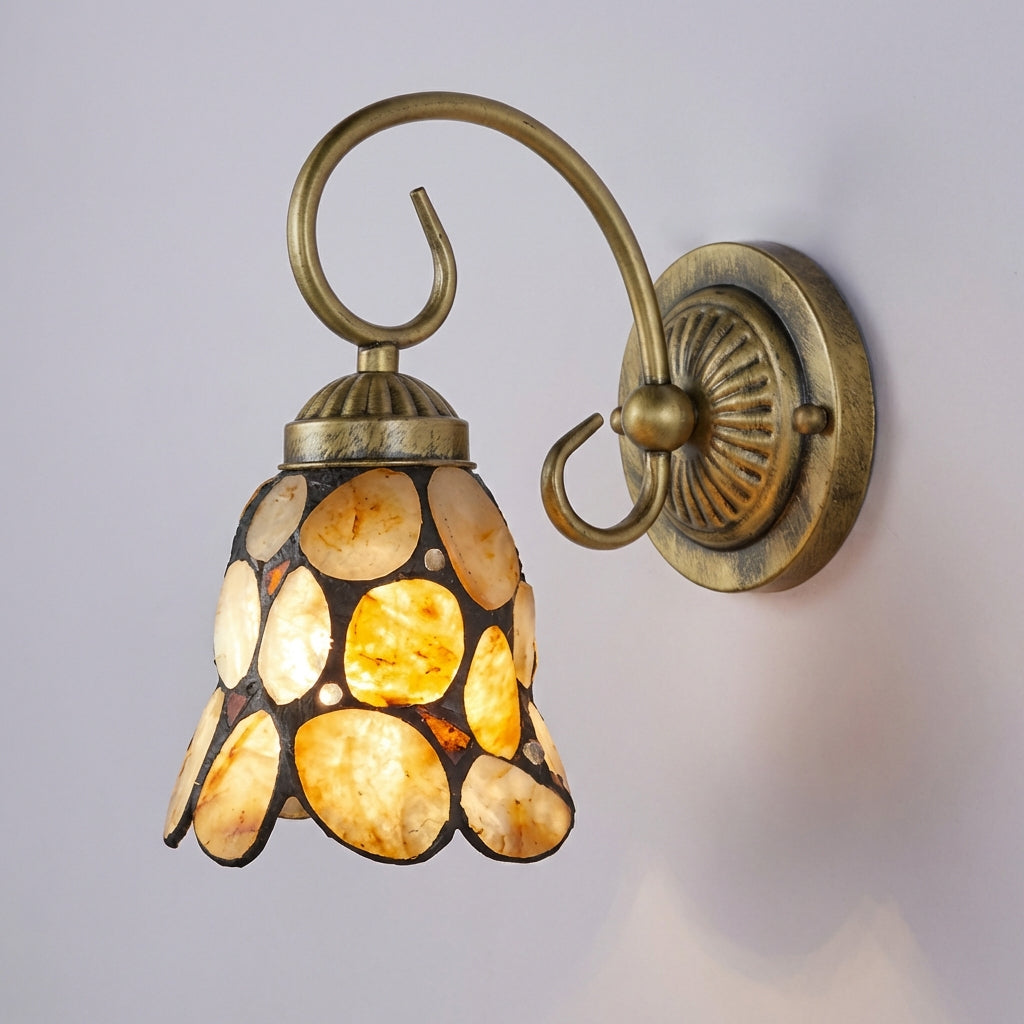 Tiffany Style Wall Fixture with Artistic Shade | Elegant Illumination for Cozy Spaces 0