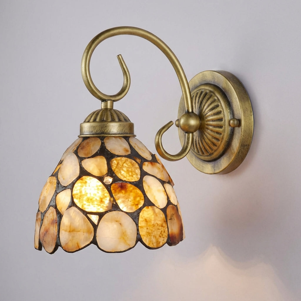 Tiffany Style Wall Fixture with Artistic Shade | Elegant Illumination for Cozy Spaces 5