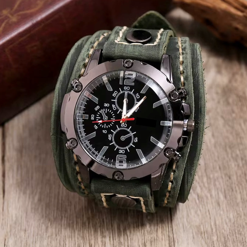 Timeless Elegance | Classic Leather Strap Watch with Luminous Hands | Durable Design for Everyday Style 4