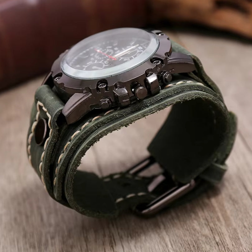 Timeless Elegance | Classic Leather Strap Watch with Luminous Hands | Durable Design for Everyday Style 5